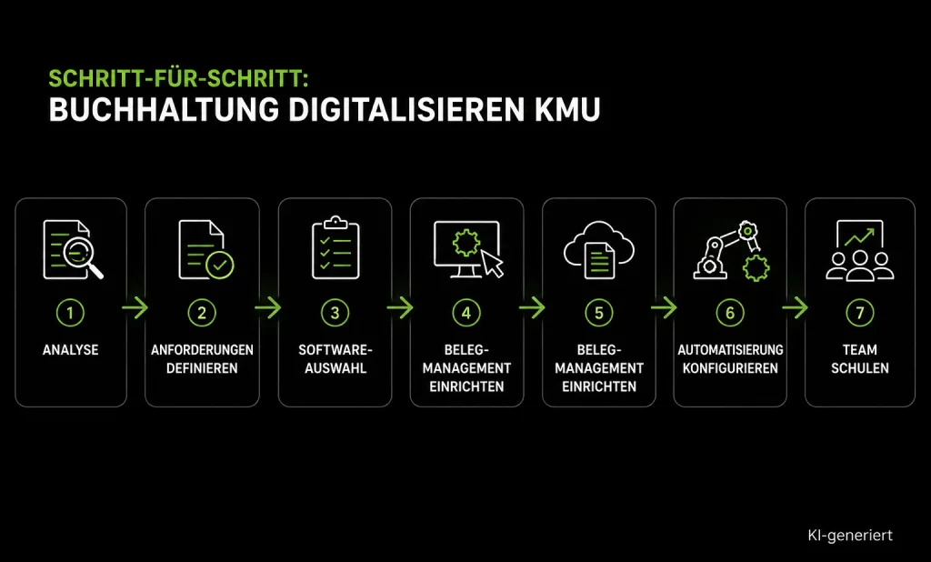 Buchhaltung Digitalisieren als KMU Schritt für Schritt