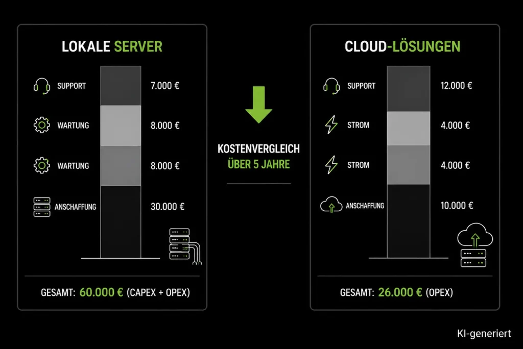 Cloud Lösungen Vs lokale Server für kleine Unternehmen