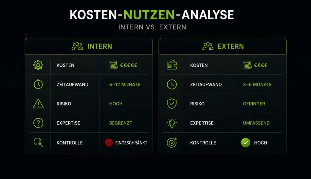 Digitale Transformation Beratung Vs interne Umsetzung